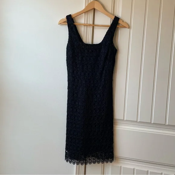 chris mclaughlin lace dress Chris McLaughlin Women's 3/4 Sleeve Solid Lace Fit and Flare Dress